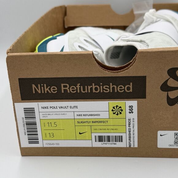 Nike Zoom Pole Vault PV Elite White Spikes Track Shoes Men\'s 11.5 NEW FZ9649-100 main image 11